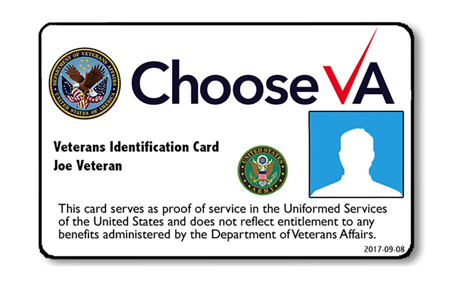 VA mails new veteran ID cards with Office Depot logo Stars and Stripes